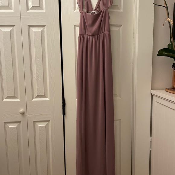 Show me your mumu June maxi dress in antique rose chiffon - Picture 3 of 3